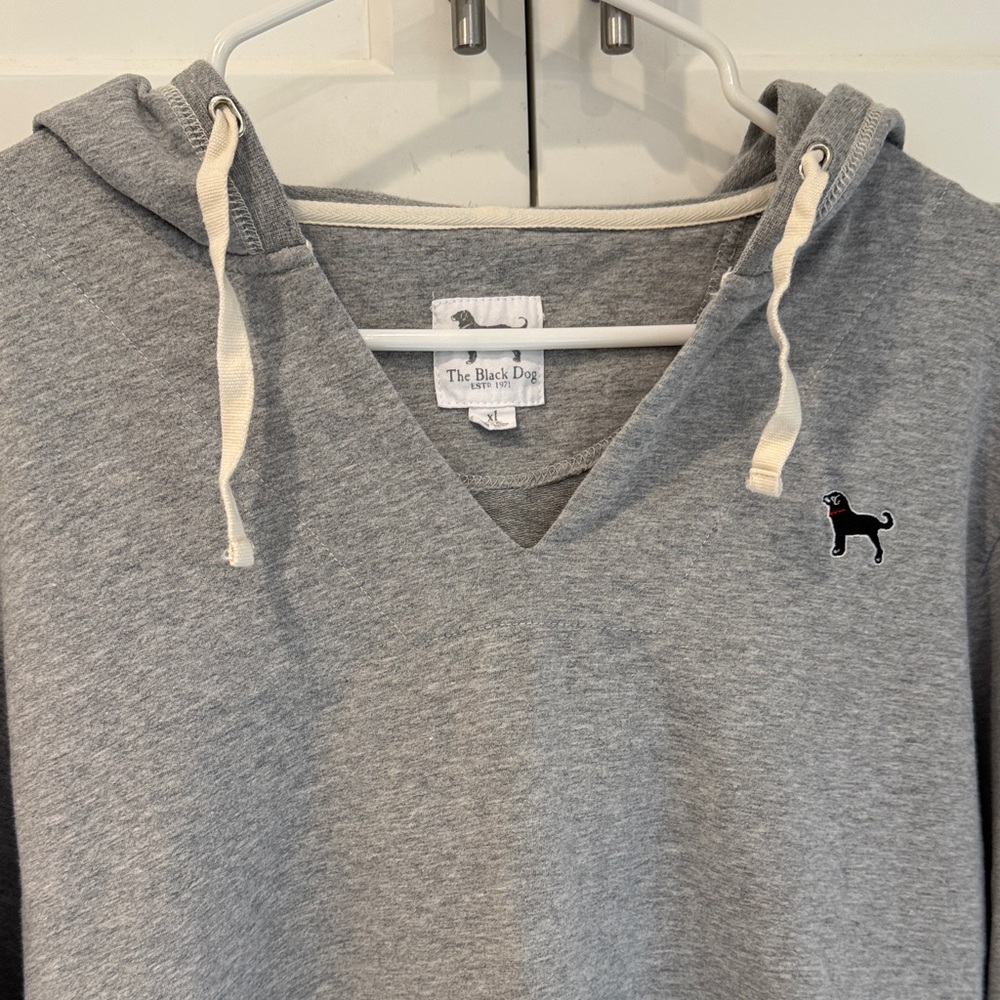 The Black Dog Gray Hooded Pullover Tunic Sweatshirt Martha’s Vineyard - Picture 7 of 7